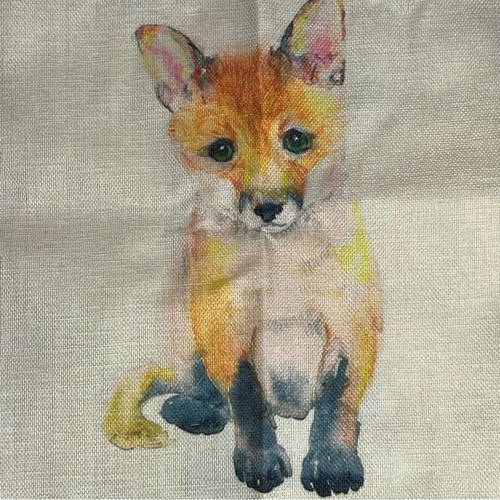 Eco-Friendly Brown & White Fox with Black Points Folding Tote Bag - Picture 5 of 13